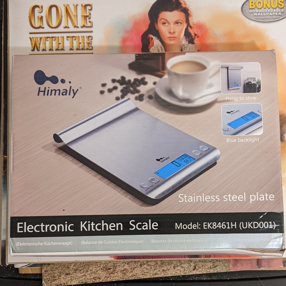 Digital Kitchen Food Scale Ultra Slim Multifunction Stainless Steel Hook Scale